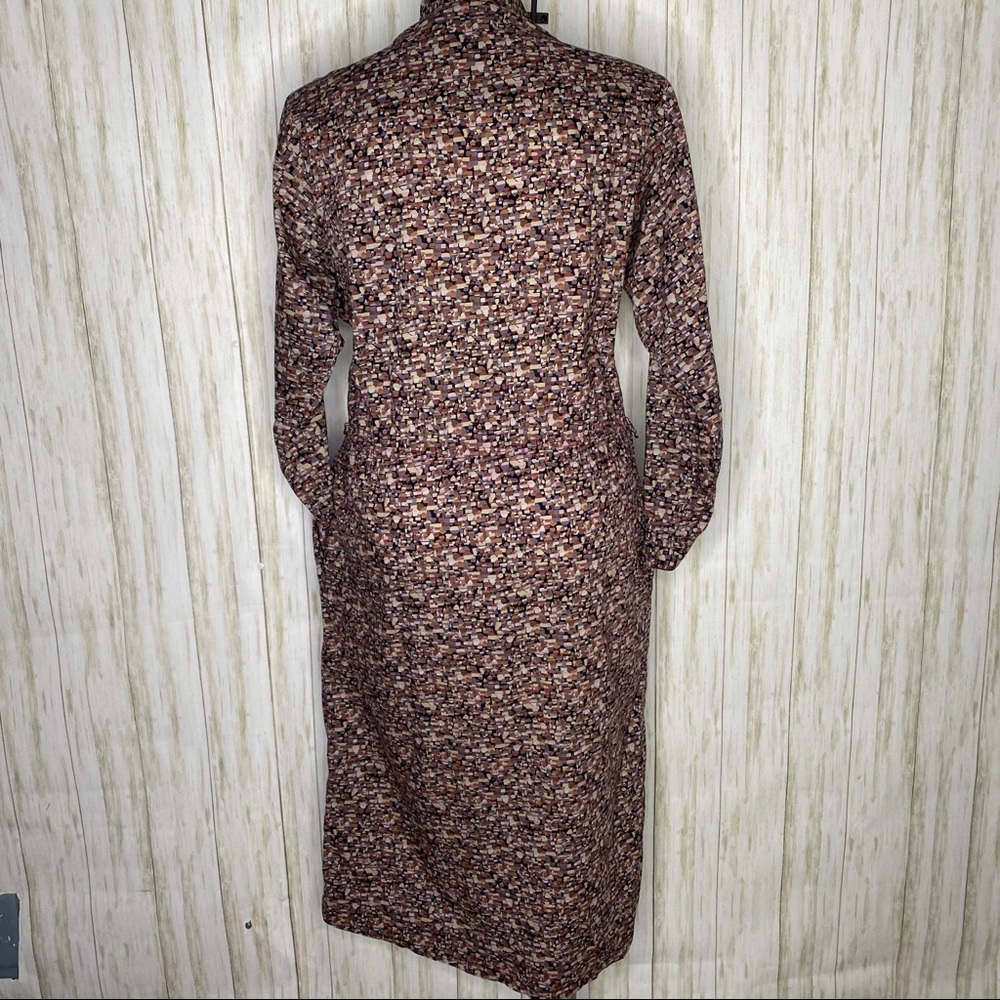 Vintage Confetti print Button front day dress - Picture 16 of 16